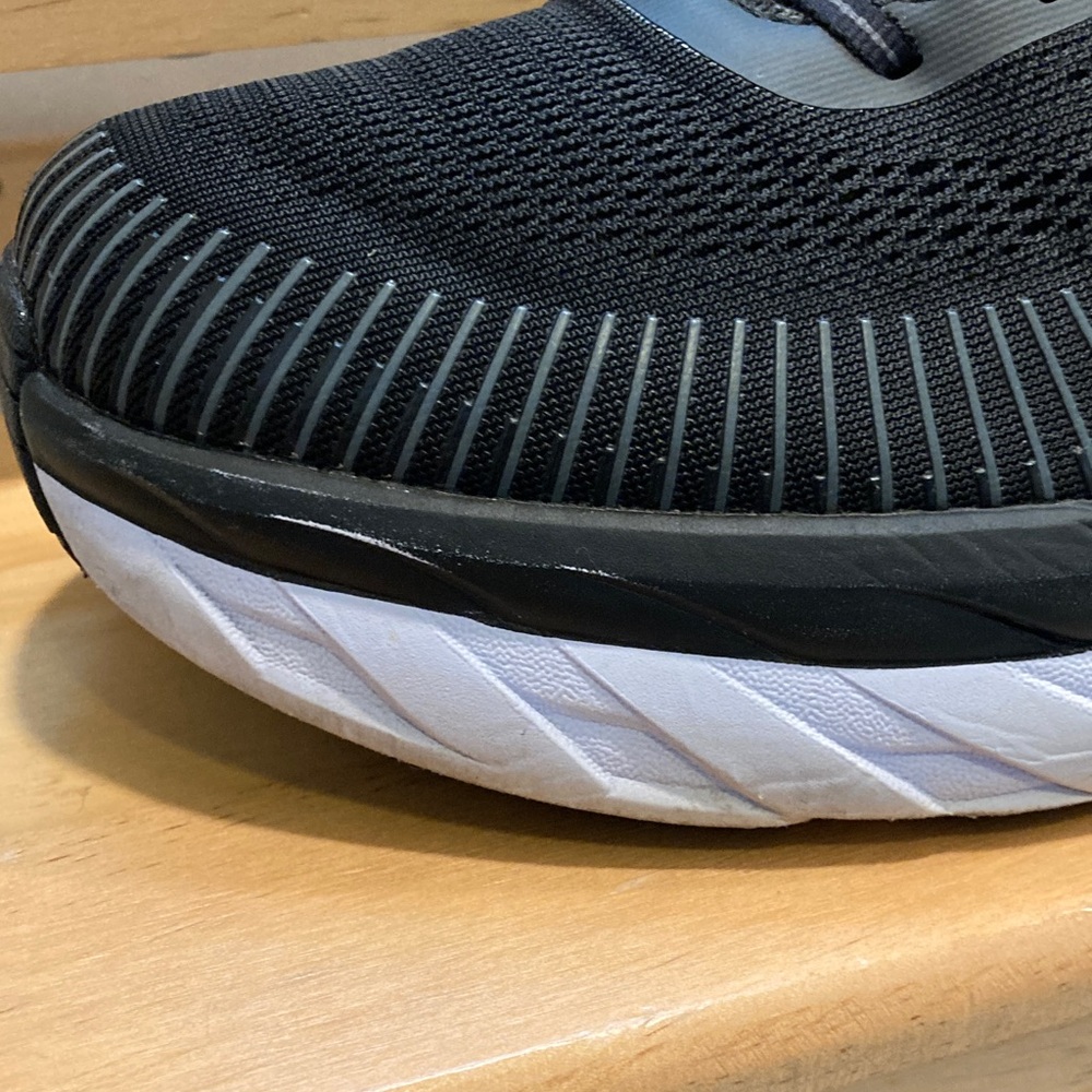 Hoka Bondi 7 Men's Black and White Road Running Shoes Size 13 - Picture 5 of 15
